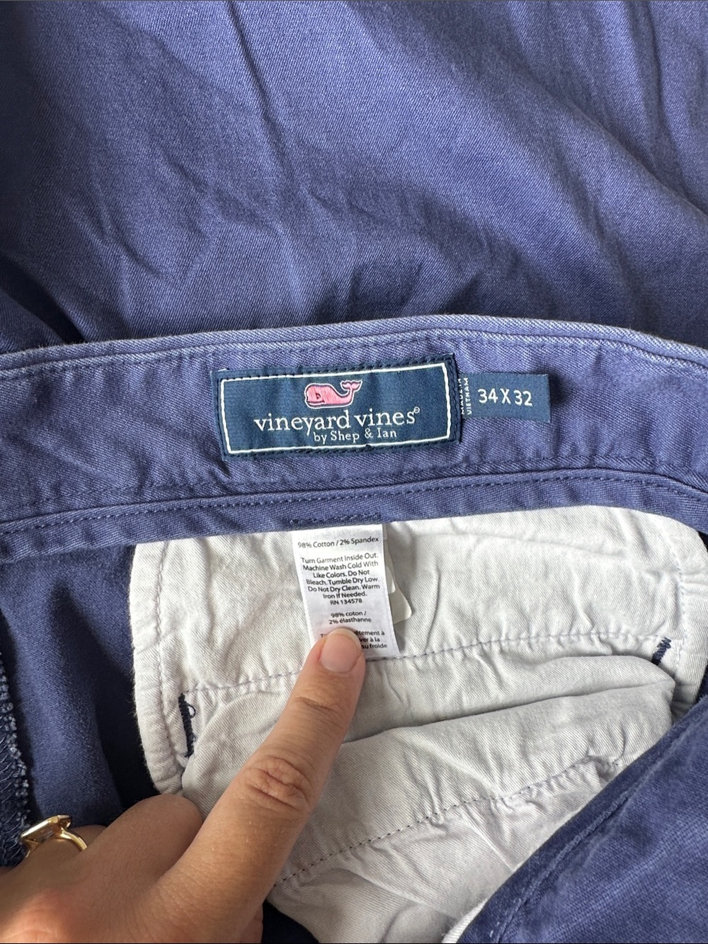 Vineyard Vines Men's Navy Chino Pants